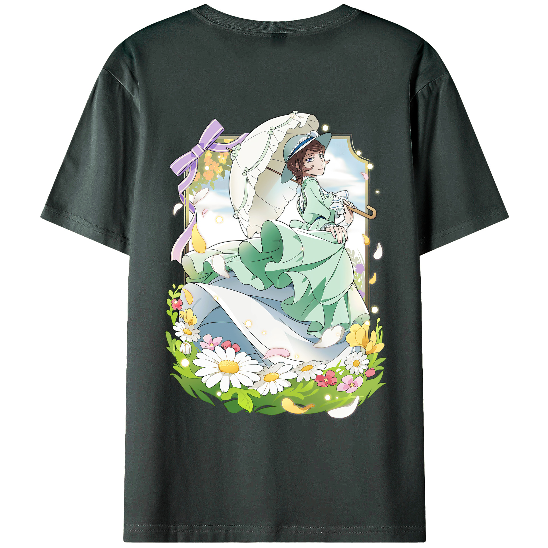 （画像用） 文豪ストレイドッグス Bungo Stray Dogs 綿100％ メンズ半袖Tシャツ（バックプリント） 通気性